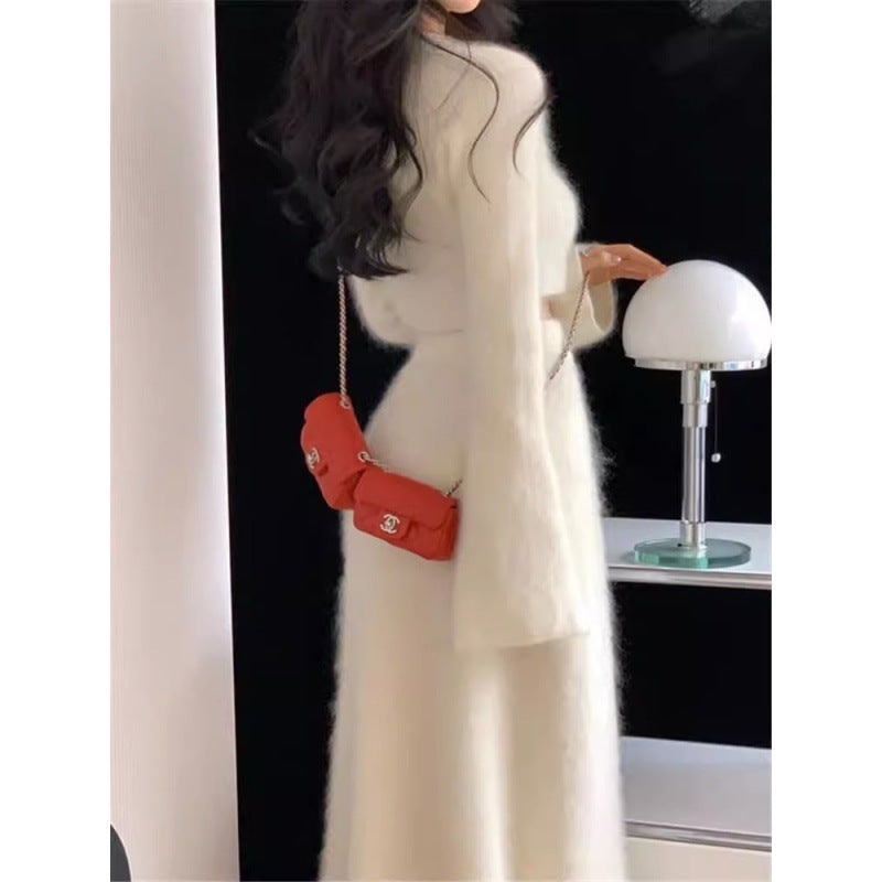 Women's Inner Matching Fashion Coat Two-Piece Set