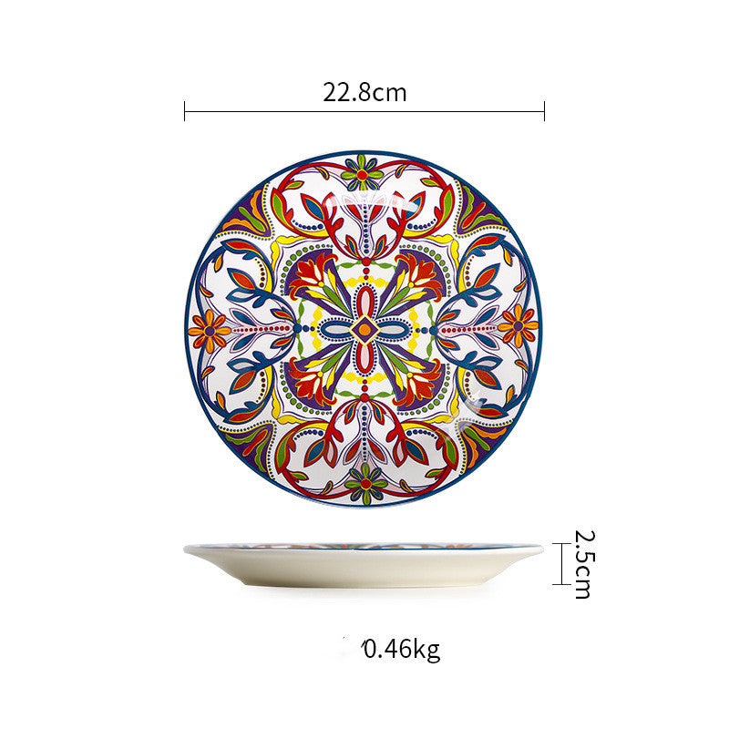 Style Western Food Large Steak Plate