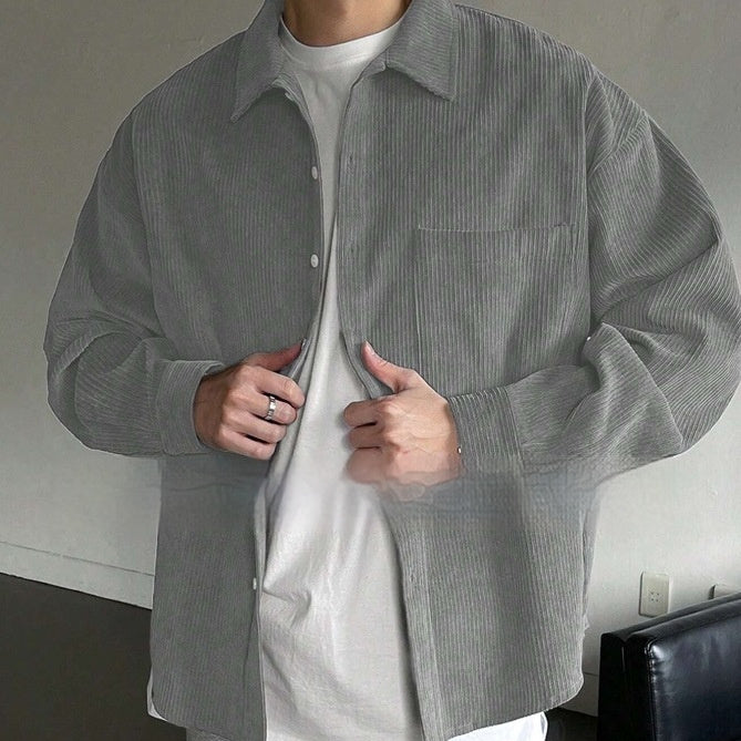Men's Corduroy Long-Sleeved Casual Shirt