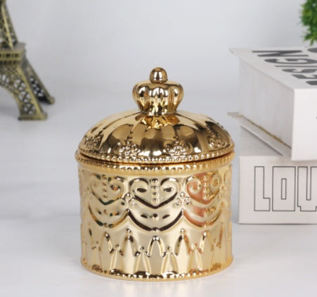 Ceramic Crafts Table Top Furnishing Receptacle Tin Decoration