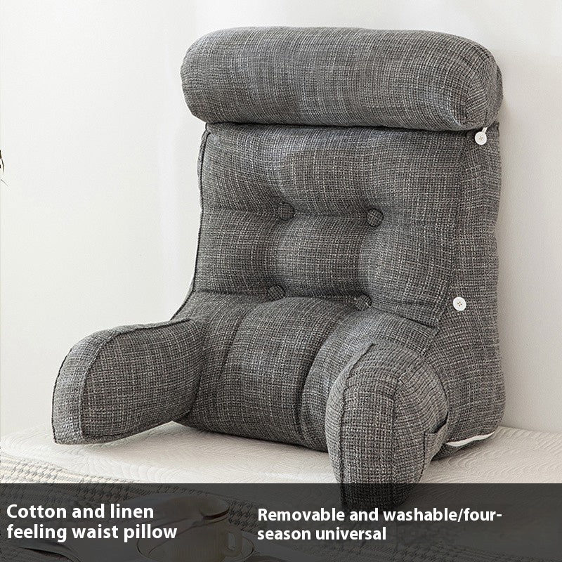Q3Y Removable And Washable Bedside Cushion Bed Pillow Backrest Soft Pillow Waist Pillow Sofa Office Seat Bolster