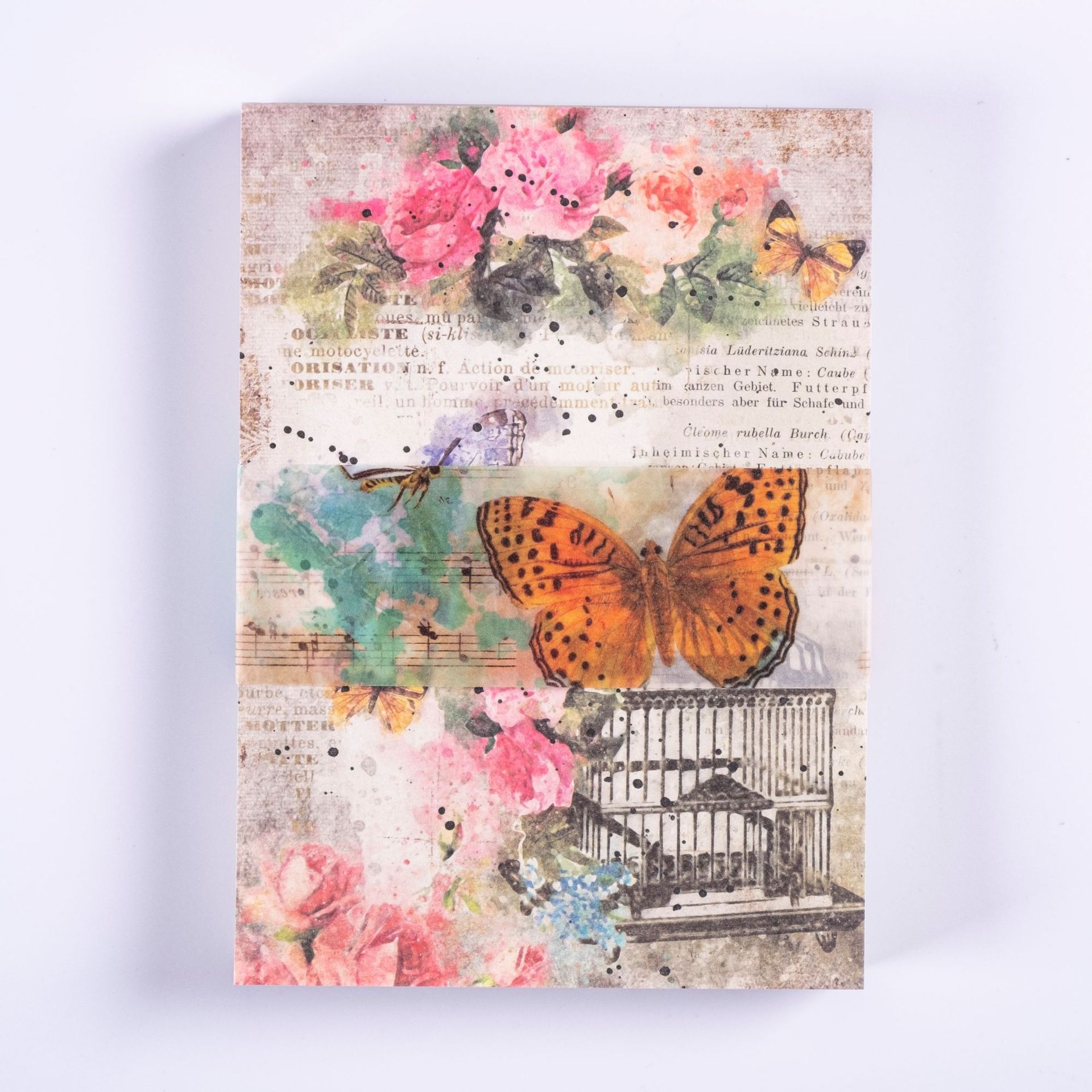 Beautiful Material Paper Book Wind Biography Letter Series
