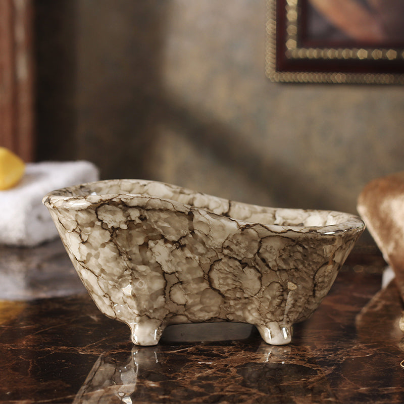 New Marble Ceramic Soap Box