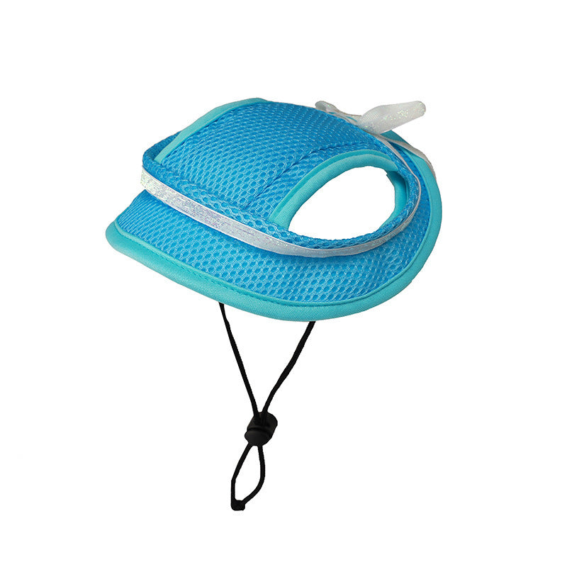 Breathable Sun-proof Bowknot Leaking Ears Pet Hat