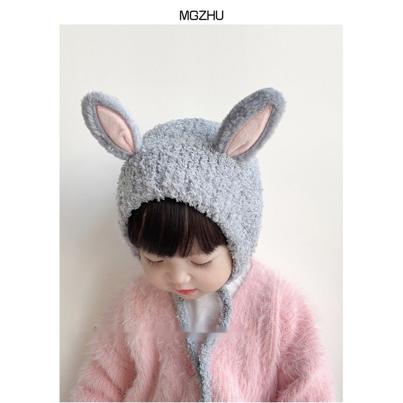 Baby Hat Autumn And Winter Thickening Knitted Hat