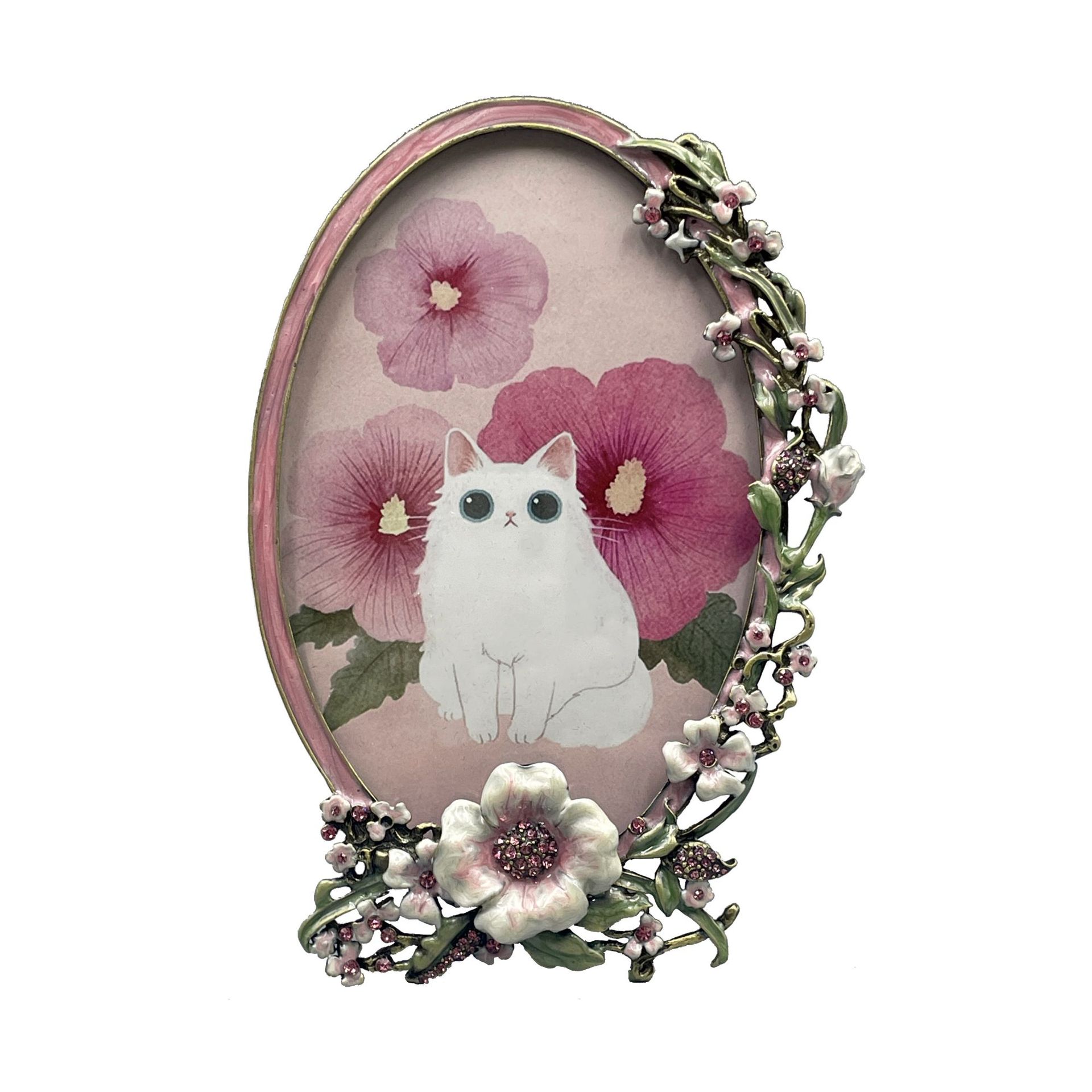 European Creative Enamel Metal Photo Frame