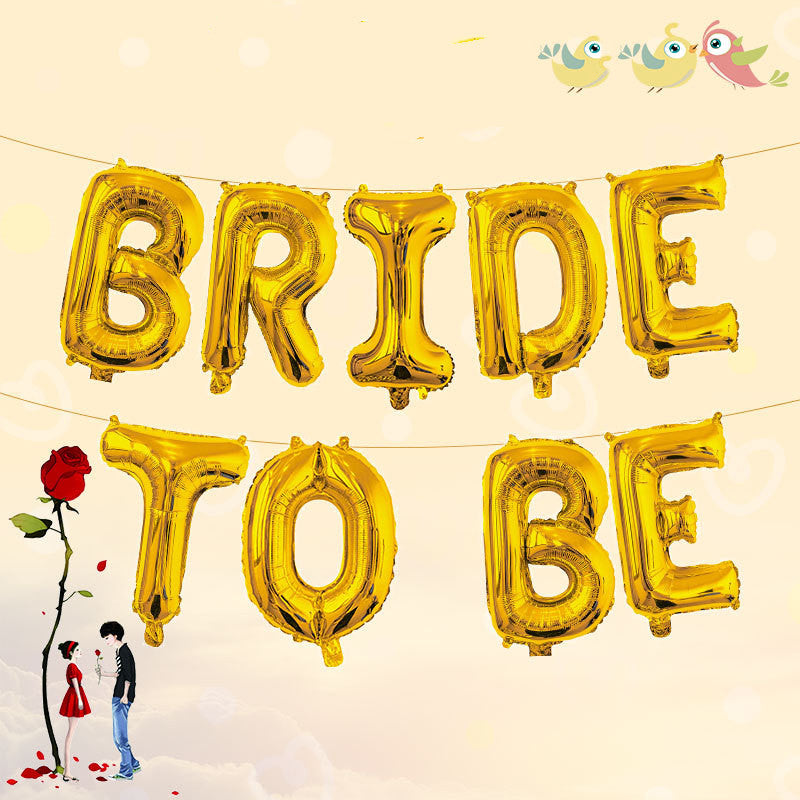 Proposal Rose Gold Bride to Be Balloon Set Bride-To-Be Wedding Decoration Letters