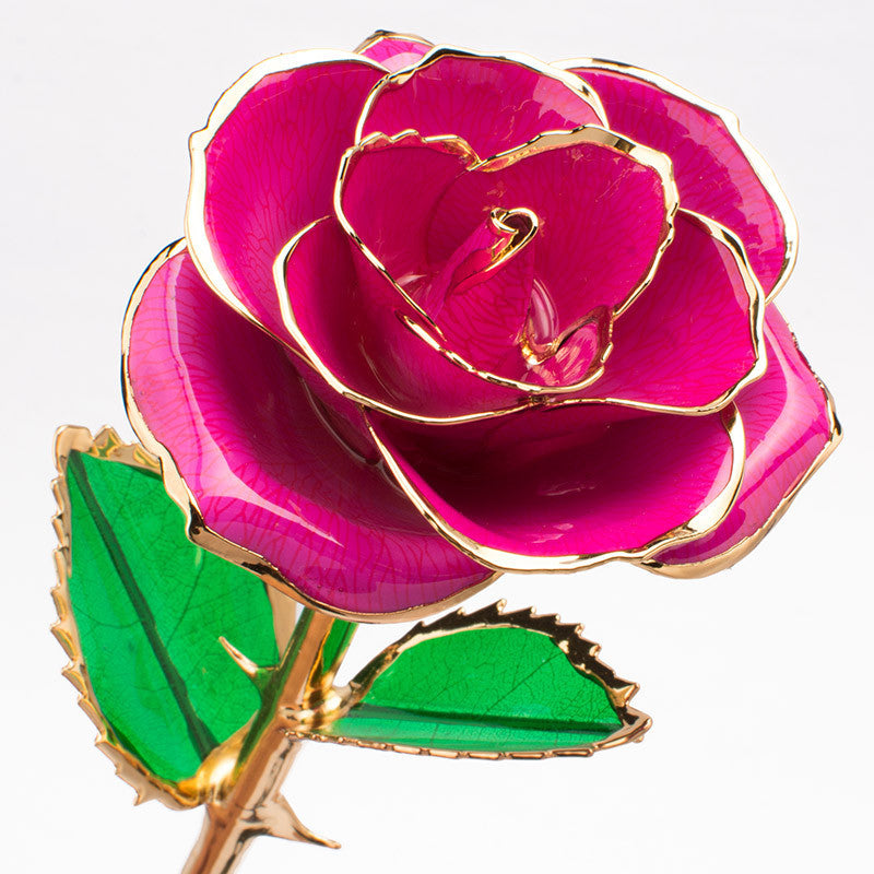 24K Gold-Plated Rose Flower With A Gift Box Valentine's Day Gift