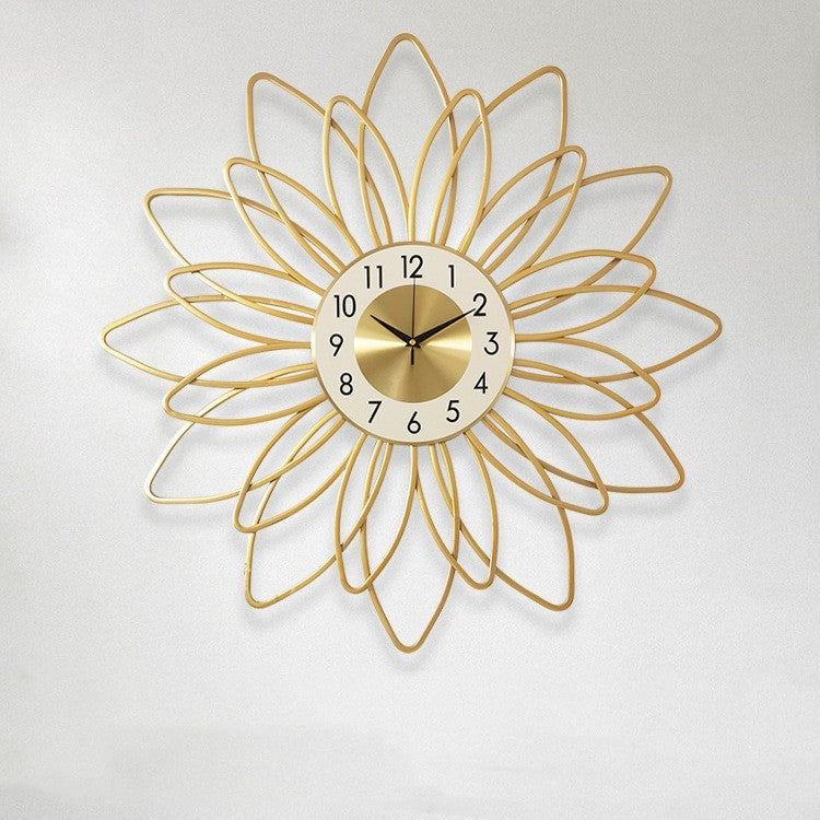 Light And Luxurious Decoration Of Iron Metal Clock Living Room