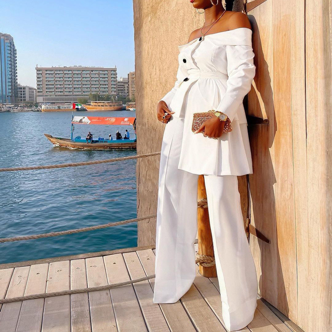 Commuter Suit Trouser Suit Africa Two-Piece Suit