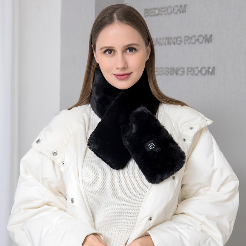 Heating Scarf USB Electric Heated Neck Wrap Heating Pad Pain Relief Three-Gear Temperature Control Neck Warmer For Women Men