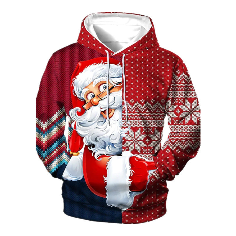 Santa Claus 3d Printed Hoodie