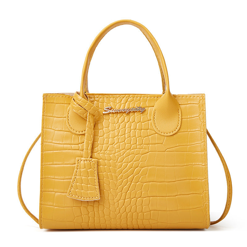 Pattern Letter Label Candy Color Pendant Birkin Bag