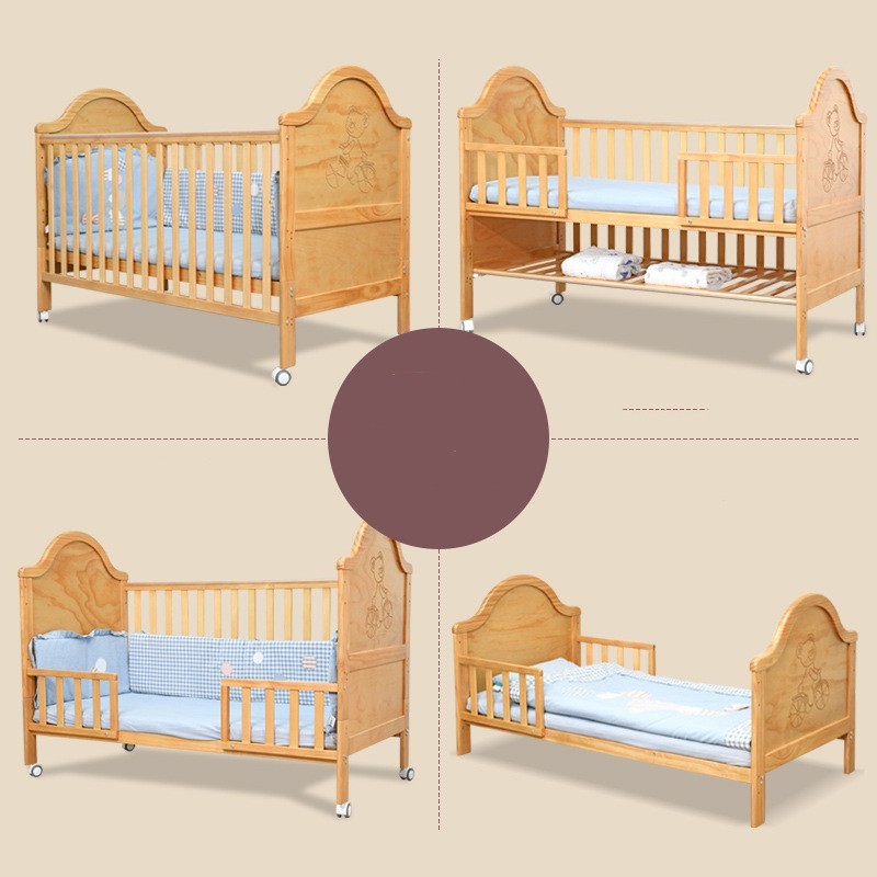Pine Baby Log Splicing Bed Multi-Function