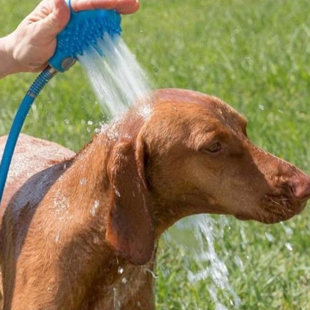 Pet Bathing Gloves Outdoor Shower Dog Bath Silicone Nozzle Hand-Held Massage Bath Pet Shower Brush