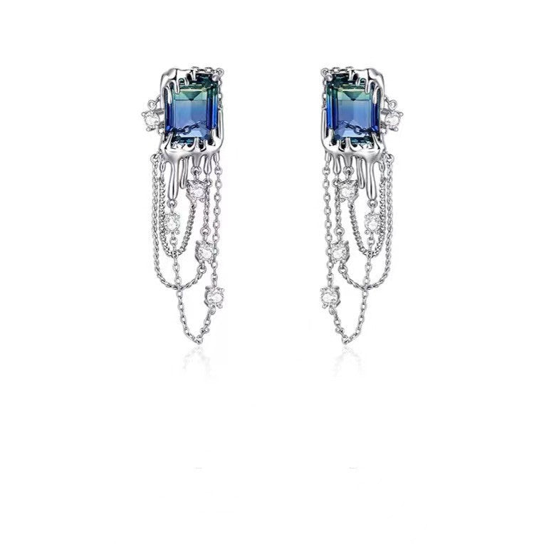 Tassel Pendant Earrings Ins New Trendy Light Luxury Style