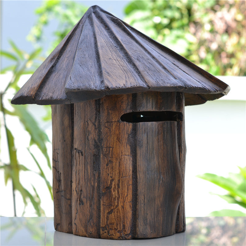 Solid Wood Retro Mailbox Wall Mounted Letter Box