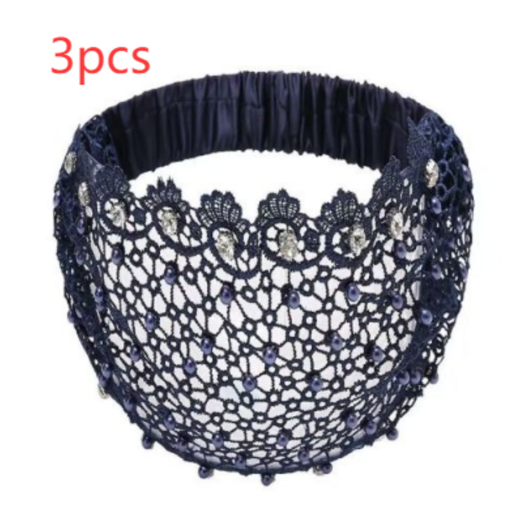Hollow Hair Band Beaded Douyin Online Influencer Wide Edge
