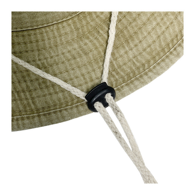 Drawstring Flanging Breathable Sun Protection Outdoor Mountaineering Fishing Western Cowboy Hat