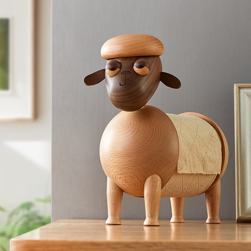 Funny Cartoon Paper Roll Holder Living Room Desktop Animal Ornaments