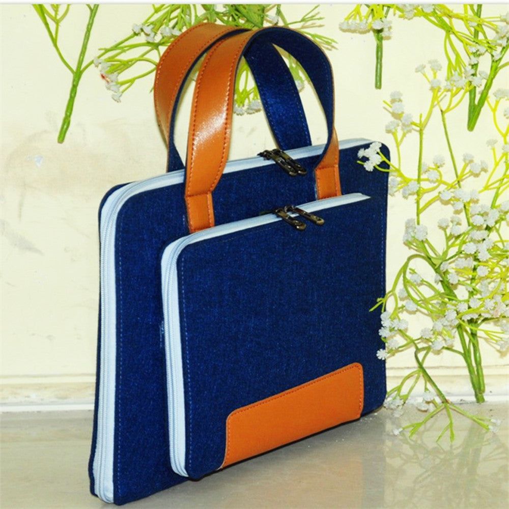 Fashion Felt Laptop Computer Bag Multicolor Handheld