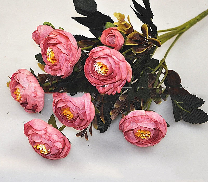 Artificial Bouquet Camellia Rose Dining-Table Decoration