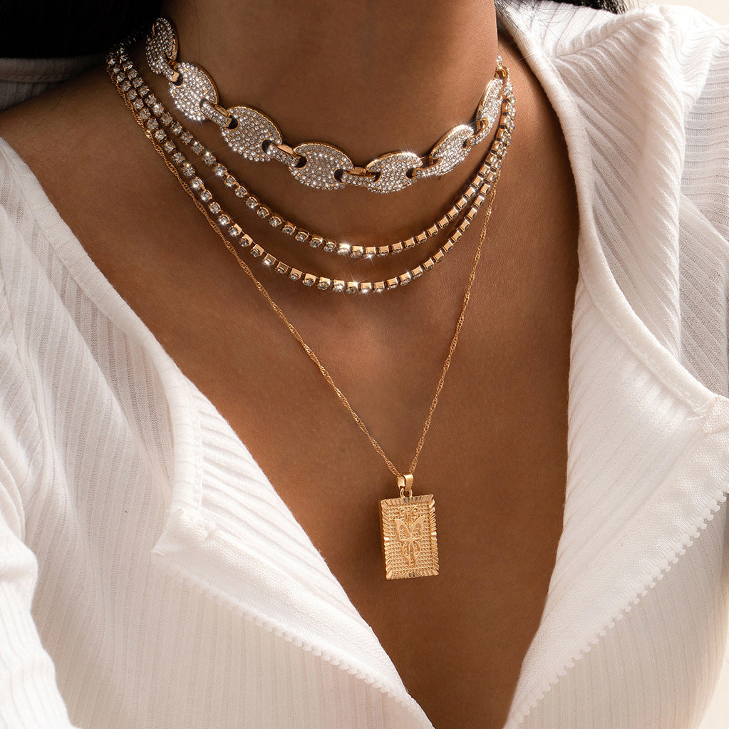 Characteristic Pig Nose Cuban Buckle Chain Necklace