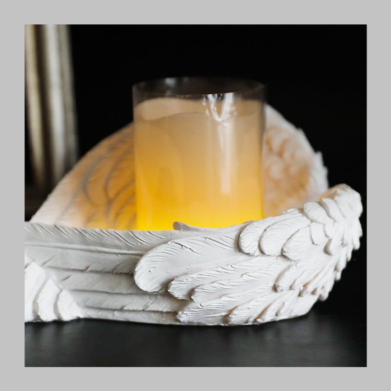 Feather Angel Candle Holder Ornament