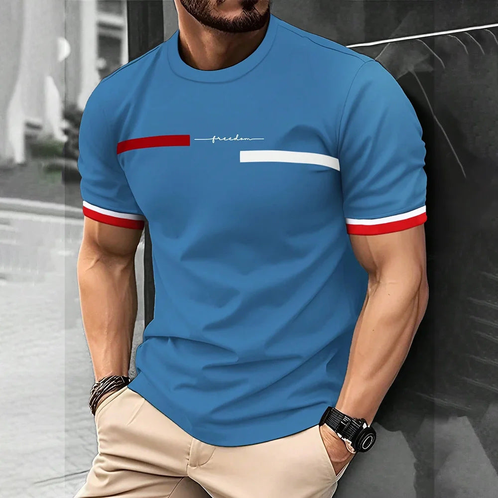 Men's 3D Digital Printing Short-Sleeved T-shirt