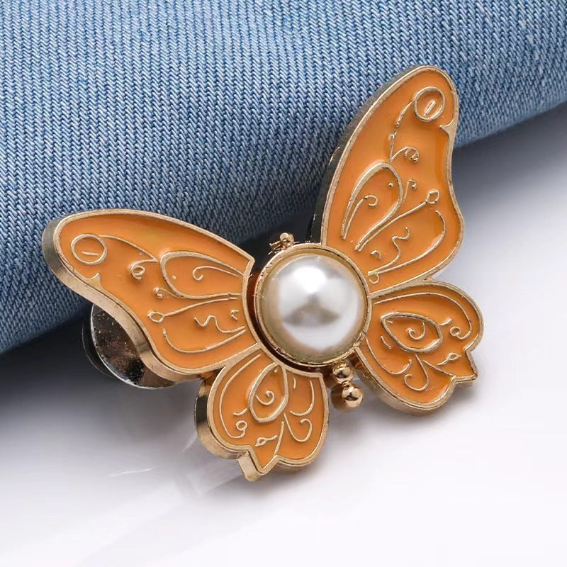 Removable Nail-Free Butterfly Belt Buckle