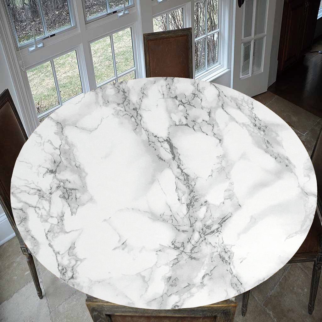 Round Elasticated Side Living Room Coffee Table Waterproof Tablecloth