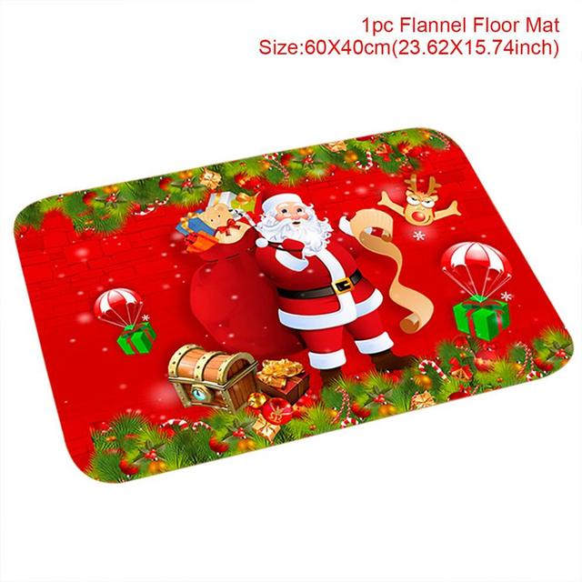 Outdoor Cotton Rug For Santa Claus Celebration