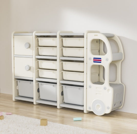 Organizer Large Capacity Bookshelf Cartoon Locker Baby Storage Cabinet
