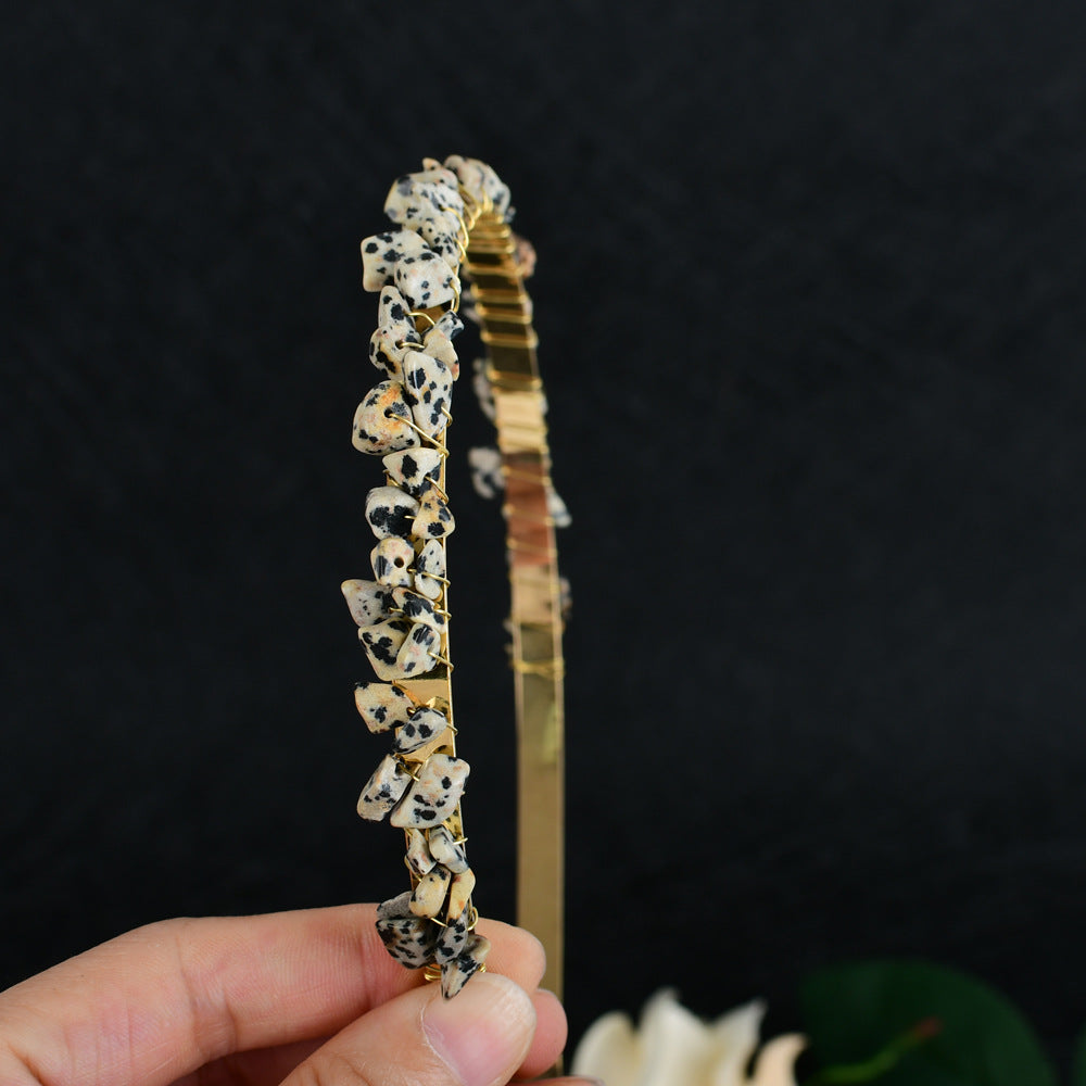 Crystal Amethyst Bridal Hair Comb Headband