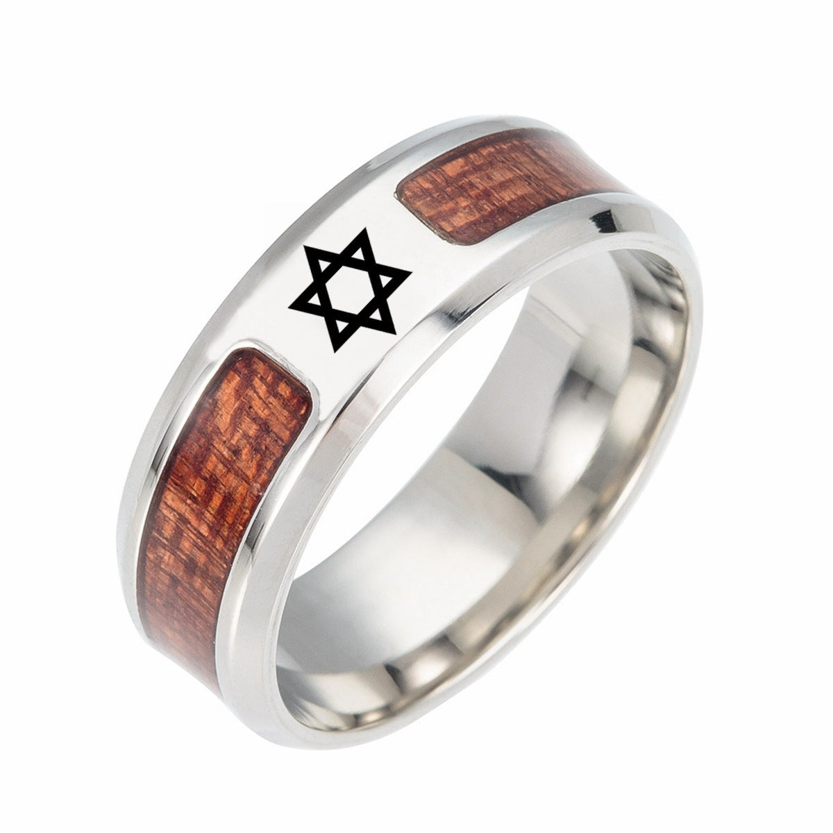 New Fashion Wood Grain Ring