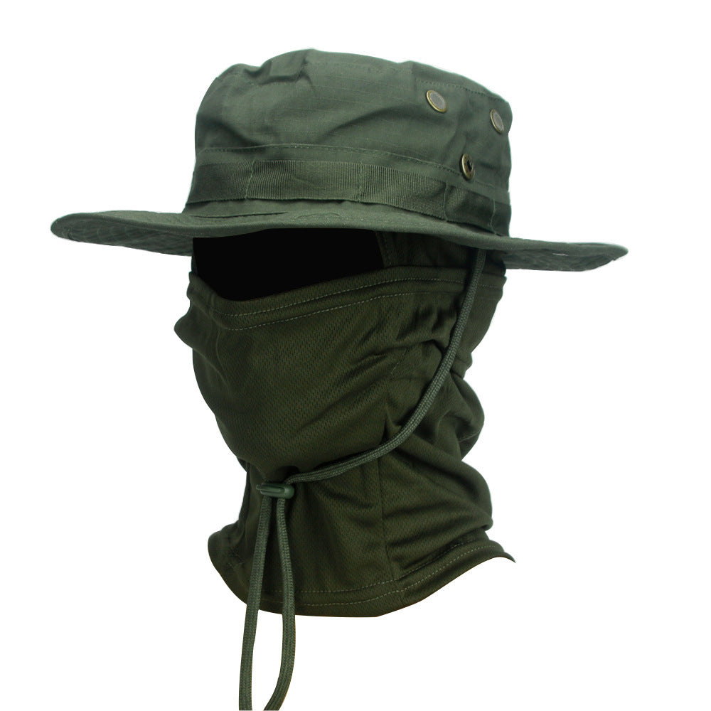 Camouflage Boonie Hat Army Summer Breathable Sun-proof Army Fans Rounded Hat