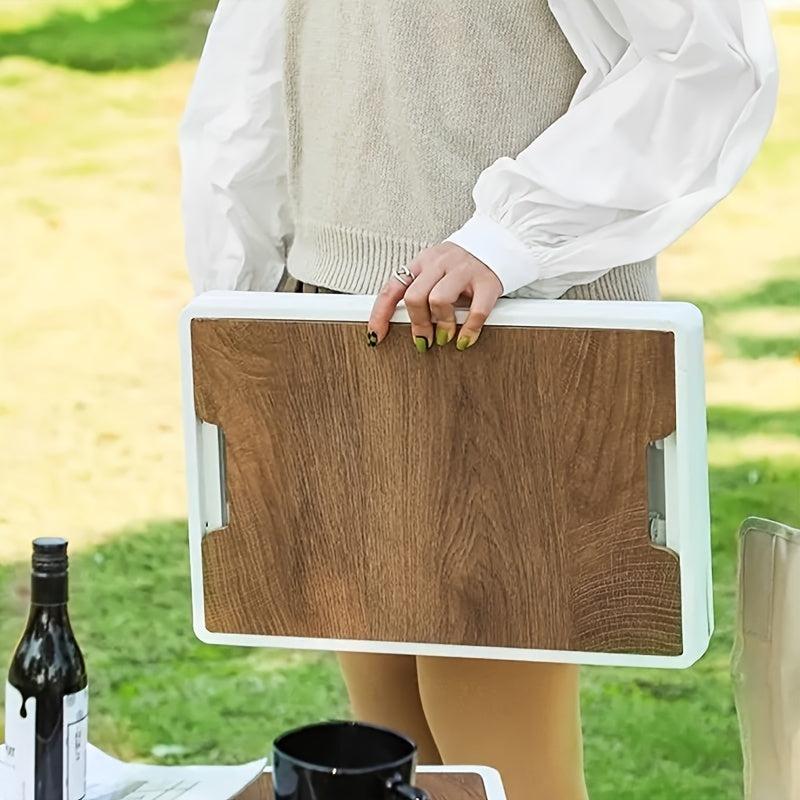 Fashionable And Easy-to-use Outdoor Folding Storage Box, Multi-functional Car Storage Box, Household Glove Box Storage Basket, Portable Folding Camping Box-35L Single Pack