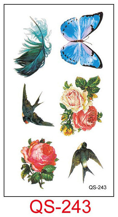 Cover Scars Lasting Harajuku Cat Cartoon Men And Women Waterproof Tattoo Stickers