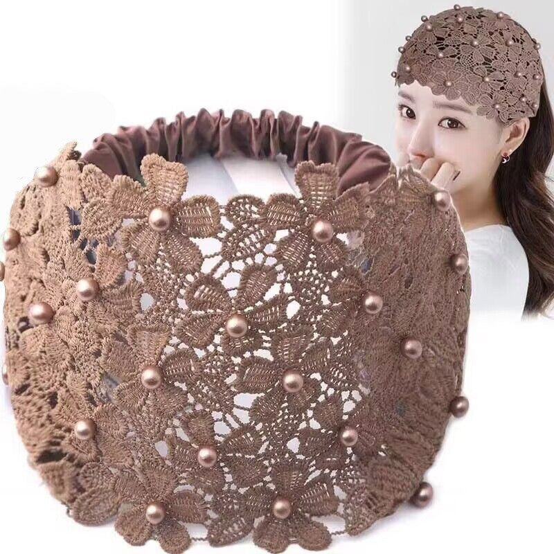 Hollow Hair Band Beaded Douyin Online Influencer Wide Edge
