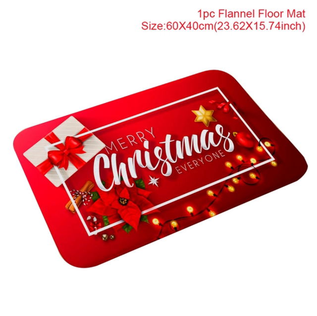 Outdoor Cotton Rug For Santa Claus Celebration