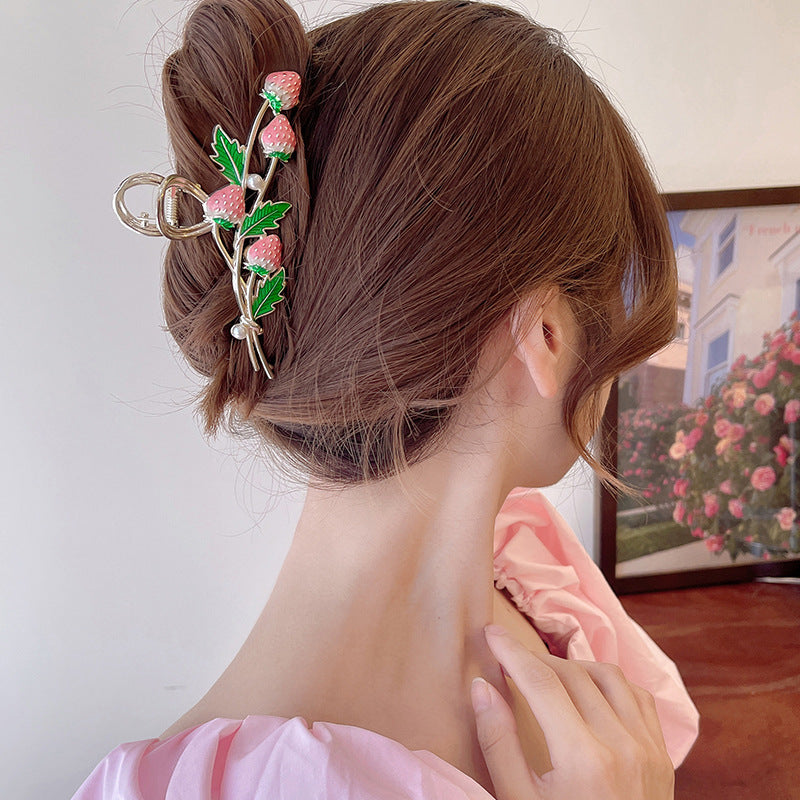 Women's Fashion Temperament Strawberry Styling Hairpin