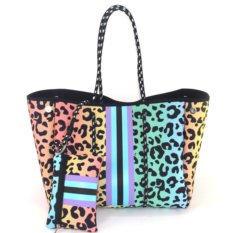 European And American Fashion Beach Bag Fashion Large-Capacity Shoulder Bag Neoprene