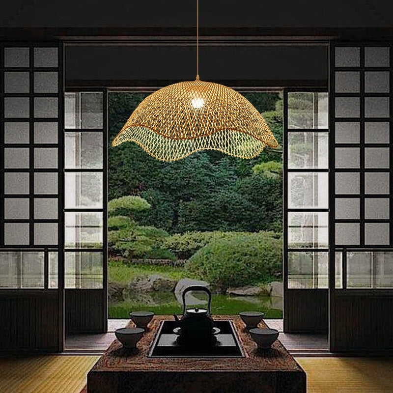 New Chinese Style Bamboo Chandelier Creative B & B Tea Room