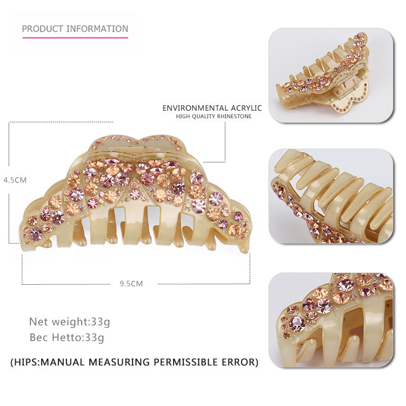 Women's Rhinestone Acetate Grip Rhinestone Hair Accessories