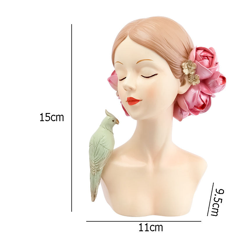 Creative Flower Girl Heart Decoration Home Living Room Coffee Table