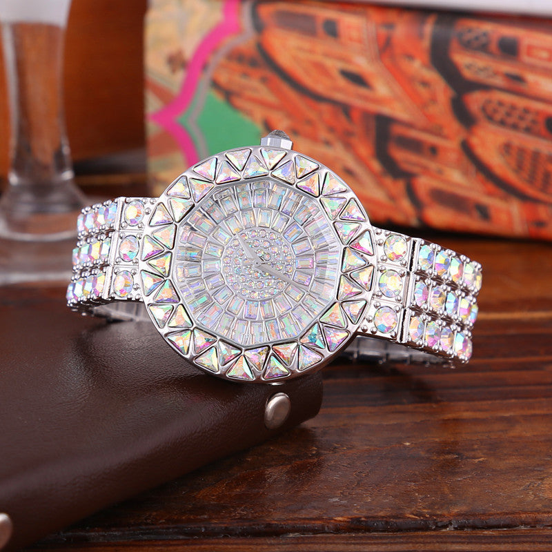 Diamond-Studded Rhinestone Quartz Full Drill Waterproof Fashion Watch