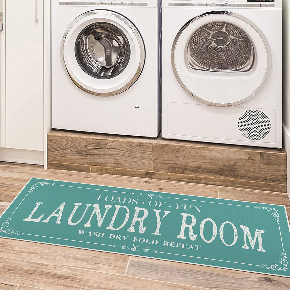 Laundry Room Carpet Kitchen Bathroom Mats Door Absorbent Thickened Non-Slip Foot Mat