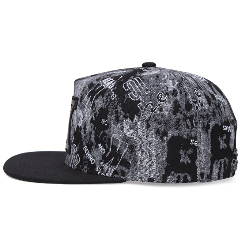 K Letter Baseball Cap Hip Hop Hat Size Adjustable