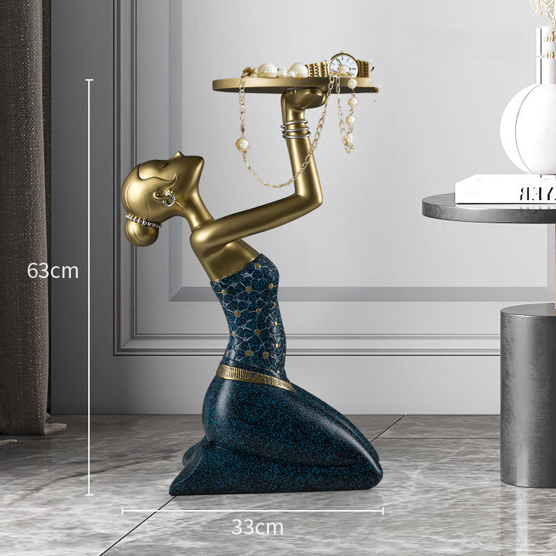 Light Luxury Art Figures Large Floor-To-Ceiling Ornaments