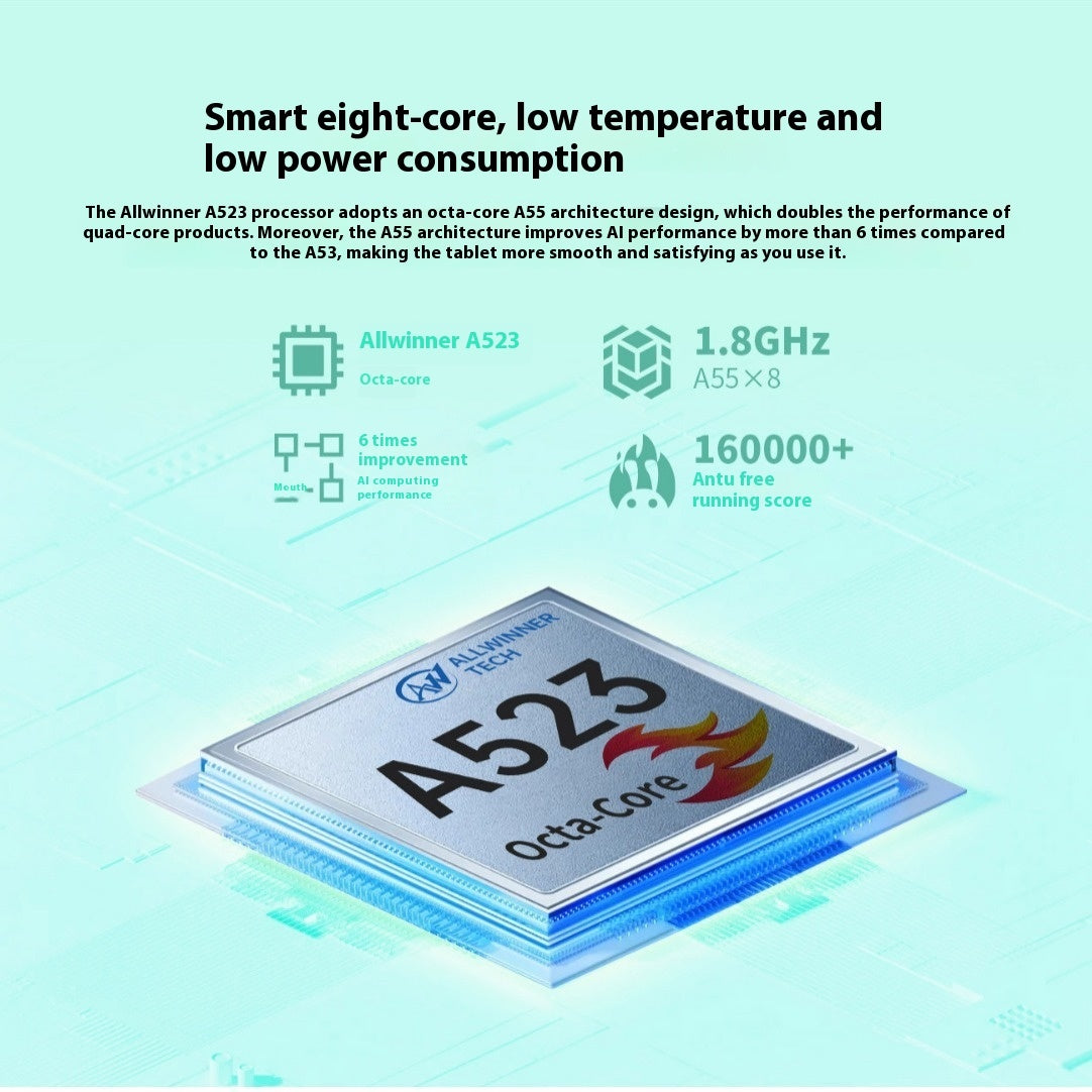 Android 13 Tablet 8-inch HD Eight-Core Student 4GB 64GB